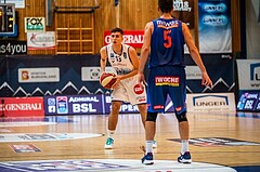 Basketball, Admiral Basketball Superliga 2019/20, Grunddurchgang 1.Runde, UNGER STEEL Gunners Oberwart, Kapfenberg Bulls, Stefan Blazevic (13)