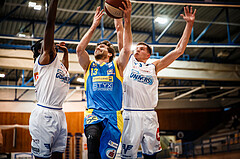 Basketball, bet-at-home Basketball Superliga 2020/21, Viertelfinale Spiel 3, Oberwart Gunners, SKN St. Pölten, Lukas Böck (13)