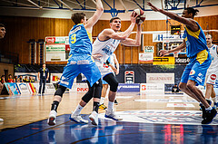 Basketball, bet-at-home Basketball Superliga 2020/21, Viertelfinale Spiel 3, Oberwart Gunners, SKN St. Pölten, Edi Patekar (9)