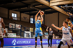 Basketball, bet-at-home Basketball Superliga 2020/21, Viertelfinale Spiel 3, Oberwart Gunners, SKN St. Pölten, Lukas Böck (13)