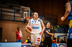 Basketball, bet-at-home Basketball Superliga 2020/21, Viertelfinale Spiel 3, Oberwart Gunners, SKN St. Pölten, Sebastian Käferle (7)