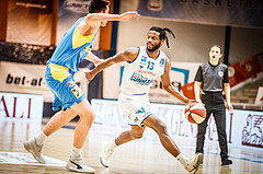 Basketball, bet-at-home Basketball Superliga 2020/21, Viertelfinale Spiel 3, Oberwart Gunners, SKN St. Pölten, Quincy Diggs (13)