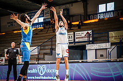Basketball, bet-at-home Basketball Superliga 2020/21, Viertelfinale Spiel 3, Oberwart Gunners, SKN St. Pölten, Ignas Fiodorovas (5)