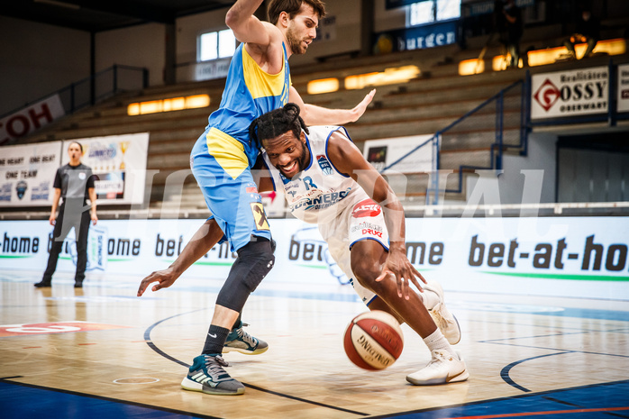 Basketball, bet-at-home Basketball Superliga 2020/21, Viertelfinale Spiel 3, Oberwart Gunners, SKN St. Pölten, Quincy Diggs (13)