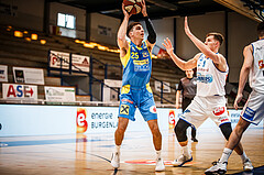Basketball, bet-at-home Basketball Superliga 2020/21, Viertelfinale Spiel 3, Oberwart Gunners, SKN St. Pölten, Kostas Oikonomopouluos (25)
