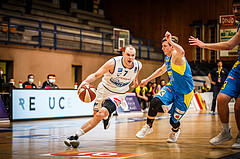Basketball, bet-at-home Basketball Superliga 2020/21, Viertelfinale Spiel 3, Oberwart Gunners, SKN St. Pölten, Sebastian Käferle (7)