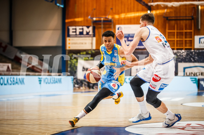 Basketball, bet-at-home Basketball Superliga 2020/21, Viertelfinale Spiel 3, Oberwart Gunners, SKN St. Pölten, Steven Kaltenbrunner (7)