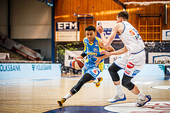 Basketball, bet-at-home Basketball Superliga 2020/21, Viertelfinale Spiel 3, Oberwart Gunners, SKN St. Pölten, Steven Kaltenbrunner (7)