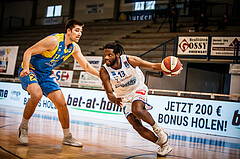 Basketball, bet-at-home Basketball Superliga 2020/21, Viertelfinale Spiel 3, Oberwart Gunners, SKN St. Pölten, Quincy Diggs (13)
