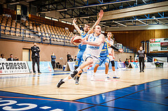 Basketball, bet-at-home Basketball Superliga 2020/21, Viertelfinale Spiel 3, Oberwart Gunners, SKN St. Pölten, Sebastian Käferle (7)
