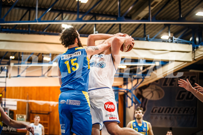 Basketball, bet-at-home Basketball Superliga 2020/21, Viertelfinale Spiel 3, Oberwart Gunners, SKN St. Pölten, Renato Poljak (16)