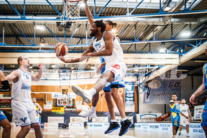 Basketball, bet-at-home Basketball Superliga 2020/21, Viertelfinale Spiel 3, Oberwart Gunners, SKN St. Pölten, Quincy Diggs (13)