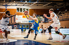 Basketball, bet-at-home Basketball Superliga 2020/21, Viertelfinale Spiel 3, Oberwart Gunners, SKN St. Pölten, Lukas Böck (13)