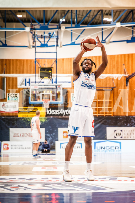 Basketball, bet-at-home Basketball Superliga 2020/21, Viertelfinale Spiel 3, Oberwart Gunners, SKN St. Pölten, Quincy Diggs (13)