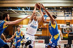 Basketball, bet-at-home Basketball Superliga 2020/21, Viertelfinale Spiel 3, Oberwart Gunners, SKN St. Pölten, Jonathan Knessl (12)