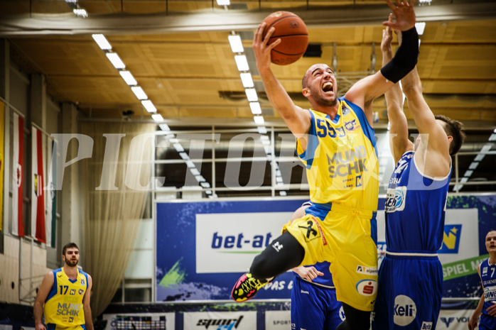 Basketball, bet-at-home Basketball Superliga 2021/22, Grunddurchgang 15.Runde, SKN St. Pölten Basketball, Oberwart Gunners, Mate Mandic (55)
