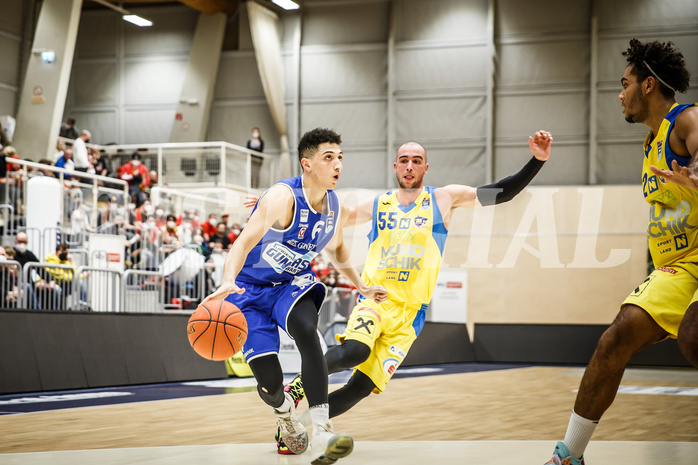 Basketball, bet-at-home Basketball Superliga 2021/22, Grunddurchgang 15.Runde, SKN St. Pölten Basketball, Oberwart Gunners, Magdy Abou-Ahmed (6)
