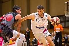 Basketball, 2.Bundesliga, Grunddurchgang 10.Runde, Mattersburg Rocks, Villach Raiders, Ramiz Suljanovic (15)