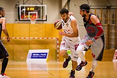 Basketball, 2.Bundesliga, Grunddurchgang 10.Runde, Mattersburg Rocks, Villach Raiders, Ramiz Suljanovic (15), Marko Kolaric (16)