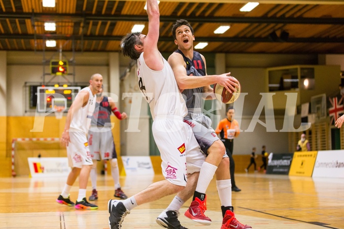 Basketball, 2.Bundesliga, Grunddurchgang 10.Runde, Mattersburg Rocks, Villach Raiders, Erik Rhinehart (11)