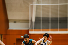 Basketball, Basketball Zweite Liga 2024/25, Grunddurchgang 12.Runde, Vienna Timberwolves, Dornbirn Lions, Eduard Nogues (24), Jakob Konzet (5)