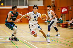 Basketball, Basketball Zweite Liga 2024/25, Grunddurchgang 12.Runde, Vienna Timberwolves, Dornbirn Lions, Eduard Nogues (24), Daniele Kuchar (22)