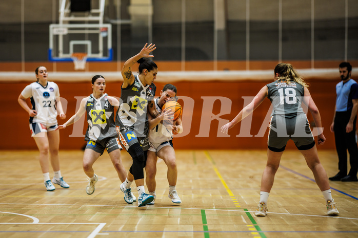 Basketball, Win2Day Basketball Damen Superliga 2024/25, Grunddurchgang 9.Runde, Vienna Timberwolves, Klosterneuburg Duchess, Evangelia Vamvaka (77), Elisa Khamis (1)