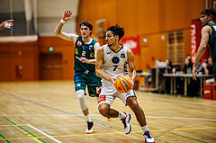 Basketball, Basketball Zweite Liga 2024/25, Grunddurchgang 12.Runde, Vienna Timberwolves, Dornbirn Lions, Pauls Miglinieks (2), Armin Karian (7)