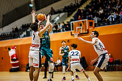 Basketball, Basketball Zweite Liga 2024/25, Grunddurchgang 12.Runde, Vienna Timberwolves, Dornbirn Lions, Armin Karian (7), Eduard Nogues (24)