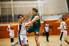 Basketball, Basketball Zweite Liga 2024/25, Grunddurchgang 12.Runde, Vienna Timberwolves, Dornbirn Lions, Armin Karian (7), Davids Grinbergs (11)