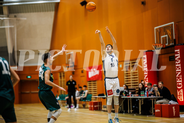 Basketball, Basketball Zweite Liga 2024/25, Grunddurchgang 12.Runde, Vienna Timberwolves, Dornbirn Lions, Maximilian Seher (16)