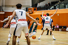 Basketball, Basketball Zweite Liga 2024/25, Grunddurchgang 12.Runde, Vienna Timberwolves, Dornbirn Lions, Pauls Miglinieks (2)