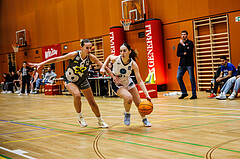 Basketball, Win2Day Basketball Damen Superliga 2024/25, Grunddurchgang 9.Runde, Vienna Timberwolves, Klosterneuburg Duchess, Lucia Skvarekova (12), Larissa Serban (31)