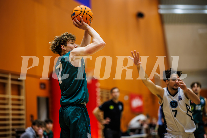 Basketball, Basketball Zweite Liga 2024/25, Grunddurchgang 12.Runde, Vienna Timberwolves, Dornbirn Lions, Laurynas Vitosis (7)