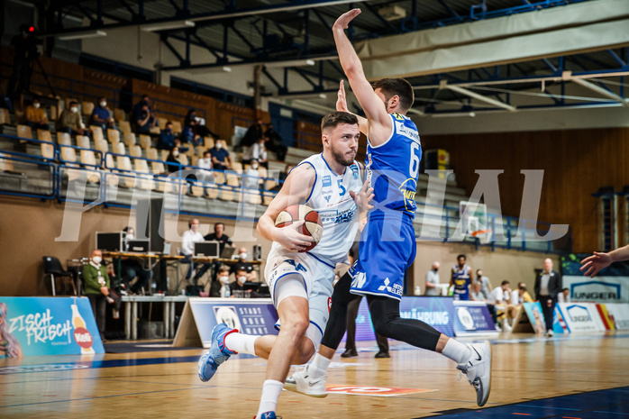 Basketball, bet-at-home Basketball Superliga 2020/21, Halbfinale Spiel 4, Oberwart Gunners, Gmunden Swans, Ignas Fiodorovas (5)