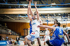 Basketball, bet-at-home Basketball Superliga 2020/21, Halbfinale Spiel 4, Oberwart Gunners, Gmunden Swans, Ignas Fiodorovas (5)