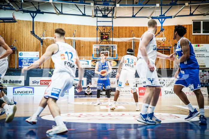 Basketball, bet-at-home Basketball Superliga 2020/21, Halbfinale Spiel 4, Oberwart Gunners, Gmunden Swans, Benedikt Güttl (7)