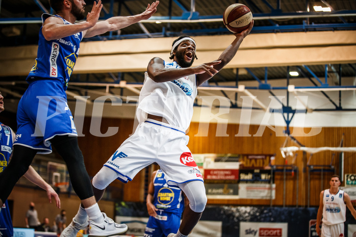 Basketball, bet-at-home Basketball Superliga 2020/21, Halbfinale Spiel 4, Oberwart Gunners, Gmunden Swans, Quincy Diggs (13)
