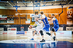 Basketball, bet-at-home Basketball Superliga 2020/21, Halbfinale Spiel 4, Oberwart Gunners, Gmunden Swans, Ignas Fiodorovas (5)