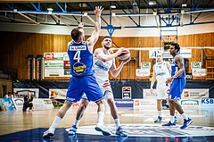 Basketball, bet-at-home Basketball Superliga 2020/21, Halbfinale Spiel 4, Oberwart Gunners, Gmunden Swans, Ignas Fiodorovas (5)