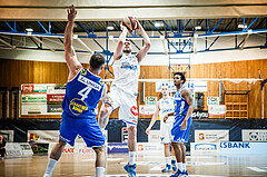 Basketball, bet-at-home Basketball Superliga 2020/21, Halbfinale Spiel 4, Oberwart Gunners, Gmunden Swans, Ignas Fiodorovas (5)