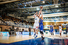 Basketball, bet-at-home Basketball Superliga 2020/21, Halbfinale Spiel 4, Oberwart Gunners, Gmunden Swans, Renato Poljak (16)
