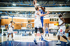 Basketball, bet-at-home Basketball Superliga 2020/21, Halbfinale Spiel 4, Oberwart Gunners, Gmunden Swans, Stephon Jelks (12)