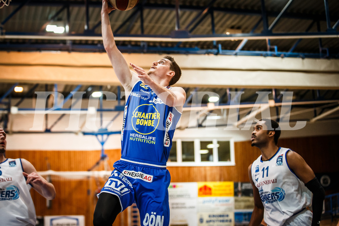 Basketball, bet-at-home Basketball Superliga 2020/21, Halbfinale Spiel 4, Oberwart Gunners, Gmunden Swans, Benedikt Güttl (7)
