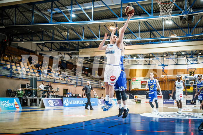 Basketball, bet-at-home Basketball Superliga 2020/21, Halbfinale Spiel 4, Oberwart Gunners, Gmunden Swans, Renato Poljak (16)