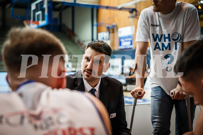 Basketball, bet-at-home Basketball Superliga 2020/21, Halbfinale Spiel 4, Oberwart Gunners, Gmunden Swans, Horst Leitner (Coach)