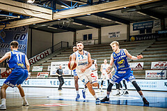 Basketball, bet-at-home Basketball Superliga 2020/21, Halbfinale Spiel 4, Oberwart Gunners, Gmunden Swans, Ignas Fiodorovas (5)