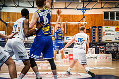 Basketball, bet-at-home Basketball Superliga 2020/21, Halbfinale Spiel 4, Oberwart Gunners, Gmunden Swans, Lukas Schartmüller (11)