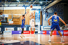 Basketball, bet-at-home Basketball Superliga 2020/21, Halbfinale Spiel 4, Oberwart Gunners, Gmunden Swans, Jonathan Knessl (12)