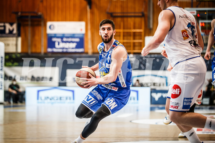 Basketball, bet-at-home Basketball Superliga 2020/21, Halbfinale Spiel 4, Oberwart Gunners, Gmunden Swans, Daniel Friedrich (6)